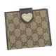 Gucci（グッチ） Wホック財布 HEART 203549 9643 ベージュ/ダークブラウン