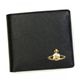 Vivienne Westwood(ヴィヴィアンウエストウッド) 二つ折り財布(小銭入れ付) SAFFIANO 730V ブラック