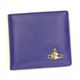 Vivienne Westwood(ヴィヴィアンウエストウッド) 二つ折り財布(小銭入れ付) SAFFIANO 730V ブルー