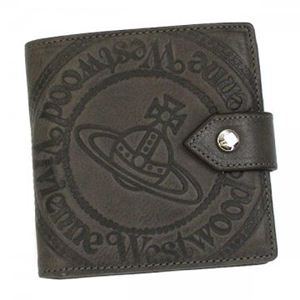 Vivienne Westwood（ヴィヴィアンウエストウッド） 二つ折り財布（小銭入れ付） MAN VITELLO 2814 ダークグレー - 拡大画像
