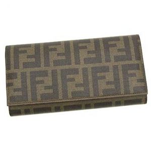 Fendi（フェンディ） 長財布 ZUCCA PU LOGO 8M0000 F0BTR ダークブラウン - 拡大画像
