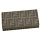 Fendi（フェンディ） 長財布 ZUCCA PU LOGO 8M0000 F0BTR ダークブラウン