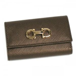 Ferragamo（フェラガモ） キーケース GANCINI ICONA VITELL 22A999 433561 ブロンズ