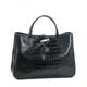 Longchamp（ロンシャン） ハンドバッグ ROSEAU STYLE CROCO 1686 1 ブラック