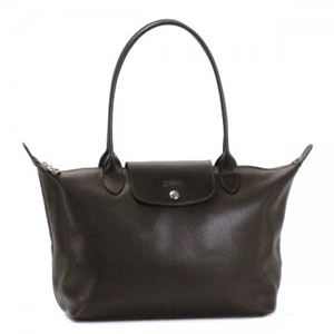 Longchamp（ロンシャン） トートバッグ VEAU FOULONNE 2619 2 ダークブラウン - 拡大画像