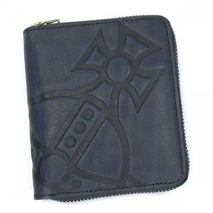 Vivienne Westwood（ヴィヴィアンウエストウッド） 二つ折り財布（小銭入れ付） MANGIANT ORB 5730 ダークブルー - 拡大画像