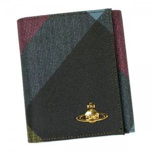 Vivienne Westwood(ヴィヴィアンウエストウッド) Wホック財布 DERBY 737V ダークカーキー