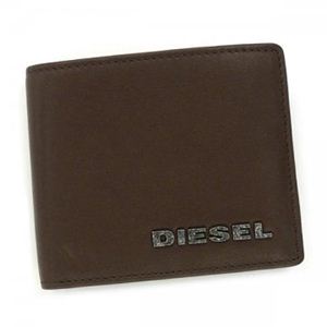 DIESEL（ディーゼル） 二つ折り財布（小銭入れ付） JEM WALLETS X00929 T2256 グレー／シルバー