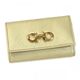 Ferragamo（フェラガモ） キーケース GANCINI ICONA VITELL 22A999 491345 ホワイト／ゴールド