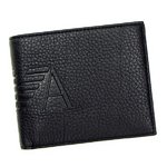 【2013年2月28日まで期間限定値下げ】EMPORIO ARMANI（エンポリオアルマーニ） 二つ折り財布（小銭入れ付） LINEA ANGAR YEM122 80001 ブラック