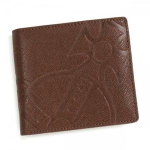 Vivienne Westwood（ヴィヴィアンウエストウッド） 二つ折り財布（小銭入れ付） GIANT ORB 730V ブラウン