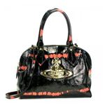 Vivienne Westwood（ヴィヴィアンウエストウッド） ハンドバッグ CLASSIC ORB 5775 ブラック／レッド