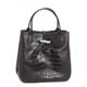 Longchamp（ロンシャン） ハンドバッグ ROSEAU STYLE CROCO 2396 703 ダークブラウン