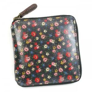 CATH KIDSTON（キャスキッドソン） 二つ折り財布（小銭入れ付） 323512 ブラック／ベージュ