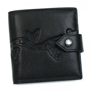 Vivienne Westwood（ヴィヴィアンウエストウッド） 二つ折り財布（小銭入れ付） MAN CHAIN ORB 2814 ブラック - 拡大画像