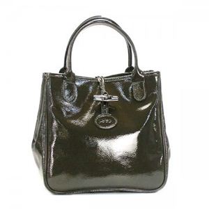 Longchamp（ロンシャン） ハンドバッグ ROSEAU VERNI 2396 321 ダークブラウン