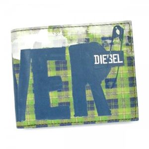 DIESEL（ディーゼル） 二つ折り財布（小銭入れ付） MONEY-MONEY X00783 T7024 イエロー