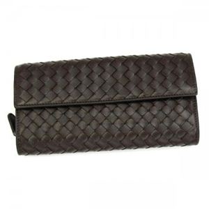 BOTTEGA VENETA（ボッテガベネタ） 長財布 PORTAMONETE INTRECCI 150509 2040 ダークブラウン