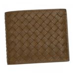 BOTTEGA VENETA（ボッテガベネタ） 二つ折り財布（小銭入れ付） P.FOGLIO INTRECCIATO 193642 2802 ブラウン