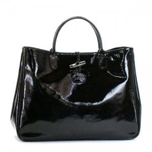 Longchamp（ロンシャン） ハンドバッグ ROSEAU VERNI 1681 1 ブラック