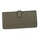 BOTTEGA VENETA（ボッテガベネタ） 長財布 PORTAMONETE INTRECCI 134075 2808 グレー