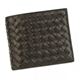 BOTTEGA VENETA（ボッテガベネタ） 二つ折り財布（小銭入れ付） P.FOGLIO INTRECCIATO 113993 2040 ダークブラウン