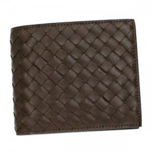 BOTTEGA VENETA（ボッテガベネタ） 二つ折り財布（小銭入れ付） P.FOGLIO INTRECCIATO 113993 2104 ライトブラウン