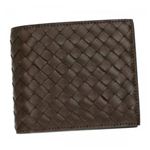 BOTTEGA VENETA（ボッテガベネタ） 二つ折り財布（小銭入れ付） P.FOGLIO INTRECCIATO 113993 2104 ライトブラウン