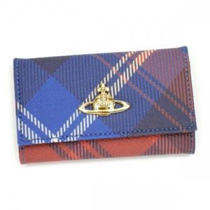 【期間延長 2012年5月31日まで期間限定値下げ】Vivienne Westwood(ヴィヴィアンウエストウッド) キーケース DERBY 720V ブルー/RD