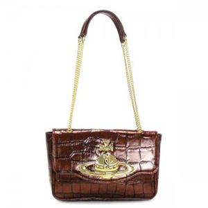 Vivienne Westwood（ヴィヴィアンウエストウッド） ショルダーバッグ CLASSIC ORB COCCO 5781 COGNAC