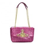 Vivienne Westwood（ヴィヴィアンウエストウッド） ショルダーバッグ CLASSIC ORB COCCO 5781 FUXIA