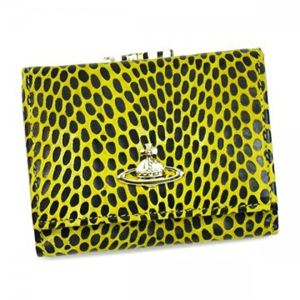 Vivienne Westwood（ヴィヴィアンウエストウッド） 三つ折り財布（小銭入れ付） SNAKE 1311 GIALLO