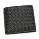 BOTTEGA VENETA（ボッテガベネタ） 二つ折り財布（小銭入れ付） P.FOGLIO INTRECCIATO 193642 1000 NERO