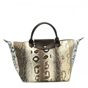 Longchamp�i�����V�����j �g�[�g�o�b�O REPTILICNE TOILE 1623 5 BEIGE