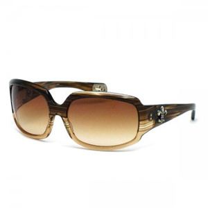 Chrome Hearts�i�N�����n�[�c�j �T���O���X/���K�l  C2090304  BROWN STRIPE