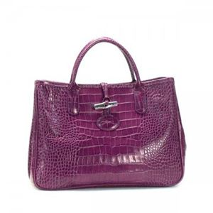 Longchamp（ロンシャン） ハンドバッグ ROSEAU STYLE CROCO 1686 509 VIOLINE