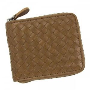 BOTTEGA VENETA（ボッテガベネタ） 二つ折り財布（小銭入れ付） P.FOGLIO INTRECCIATO 222536 2802 CHENE／CHENE