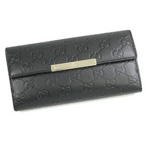 Gucci（グッチ） 長財布 METAL BAR 112715 1000 NERO／NERO