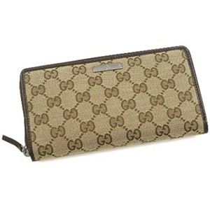 Gucci（グッチ） 長財布 METAL BAR 112724 9643 BEIGE EBONY／COCOA