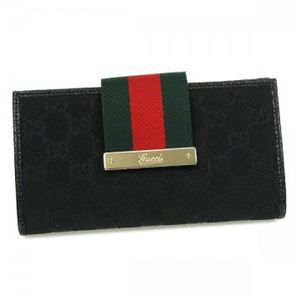 Gucci（グッチ） 長財布 LADIES WEB 181672 1060 NERO／NERO／VRV