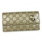 Gucci（グッチ） 長財布 LOVELY 245723 9504 CHAMPAGNE／CHAMPAGNE