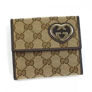 Gucci（グッチ） Wホック財布 LOVELY 245727 9643 BEIGE EBONY COCOA