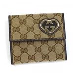 Gucci（グッチ） Wホック財布 LOVELY 245727 9643 BEIGE EBONY COCOA