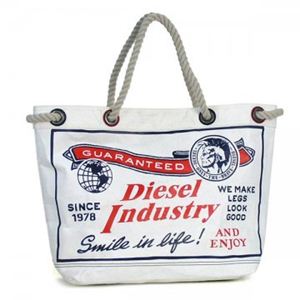 DIESEL（ディーゼル） トートバッグ THE BRAVE FLAG X01160 H1527 WHITE／BLACK