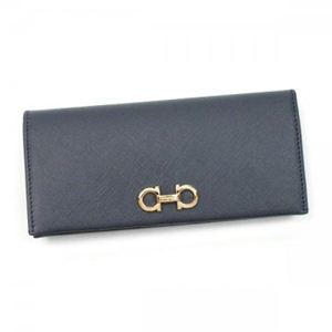 Ferragamo（フェラガモ） 長財布 GANCINI ICONA VITELL 22B552 520852 CHARCOAL