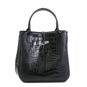Longchamp（ロンシャン） ハンドバッグ ROSEAU STYLE CROCO 2396 1 BLACK