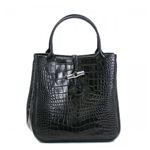 Longchamp(ロンシャン) ハンドバッグ ROSEAU STYLE CROCO 2396 1 BLACK