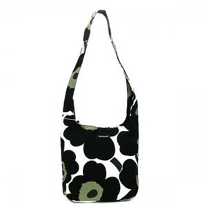 marimekko（マリメッコ） ナナメガケバッグ CLOVER 26910 30 WHITE／ BLACK