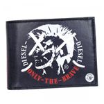 DIESEL（ディーゼル） 二つ折り財布（小銭入れ付） MONEY-MONEY X01254 H2691 BLACK ／ FIERY RED