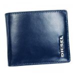 DIESEL（ディーゼル） 二つ折り財布（小銭入れ付） FRESH ＆amp; BRIGHT X01268 H3858 INSIGNIA BLUE ／ BLACK